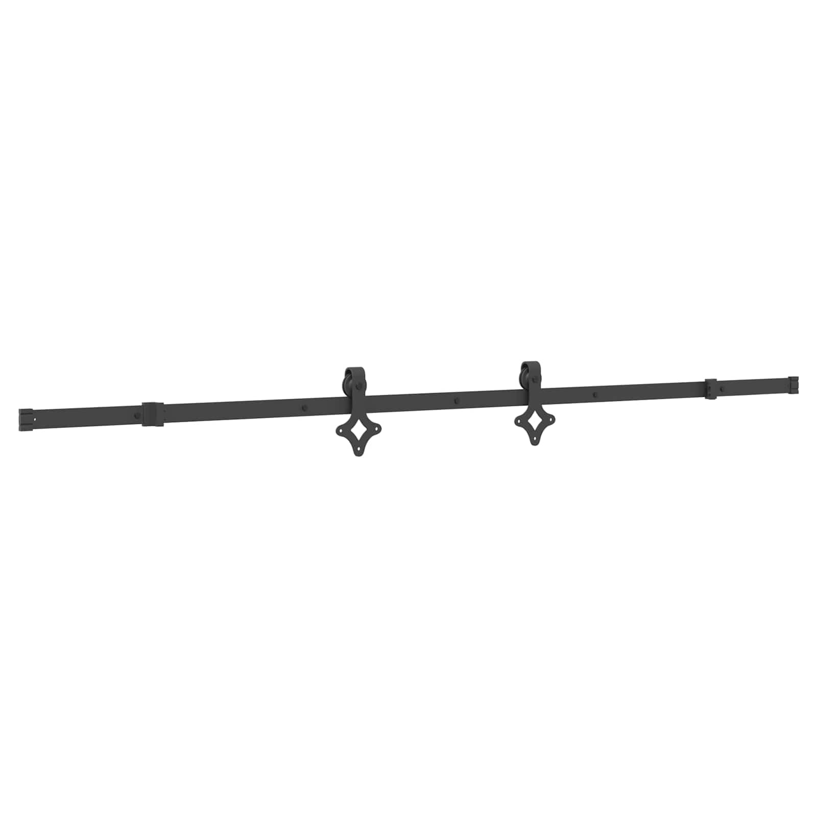 Klizna vrata NARVIK Prirodna i crna 100 x 210 cm (213,5 cm)