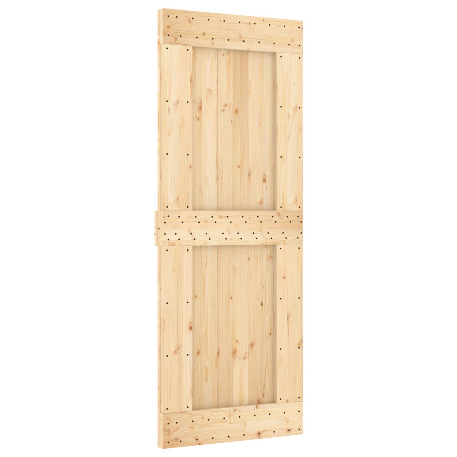 Klizna vrata NARVIK Prirodna i crna 80 x 210 cm (213,5 cm)