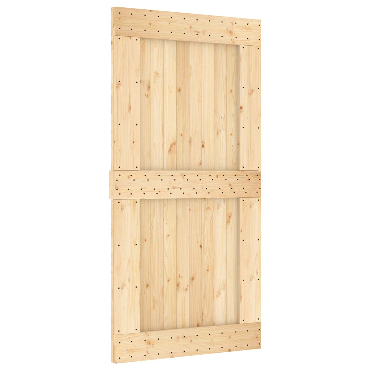 Klizna vrata NARVIK Prirodna i crna 100 x 210 cm (213,5 cm)