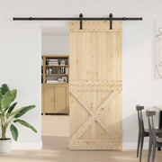 Klizna vrata NARVIK 100 x 210 cm (213,5 cm) Prirodna i crna