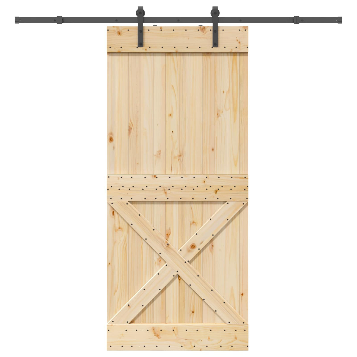 Klizna vrata NARVIK 100 x 210 cm (213,5 cm) Prirodna i crna