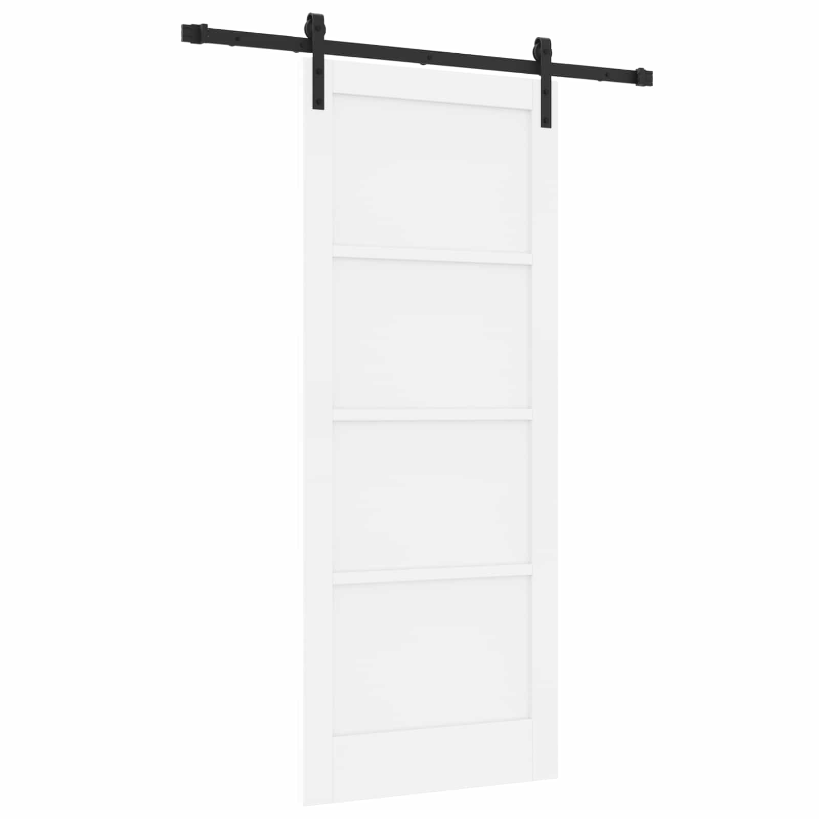 Klizna vrata Bijela 83 x 202 cm Masivna borovina