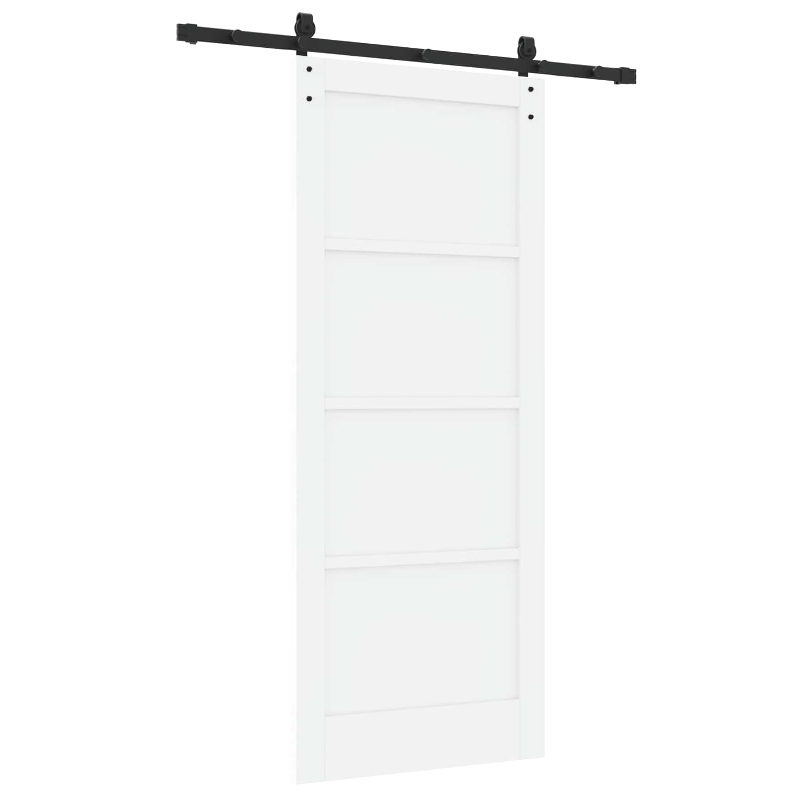 Klizna vrata Bijela 83 x 202 cm Masivna borovina