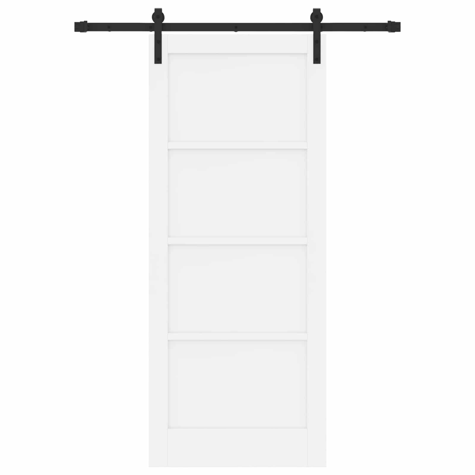 Klizna vrata Bijela 83 x 202 cm Masivna borovina