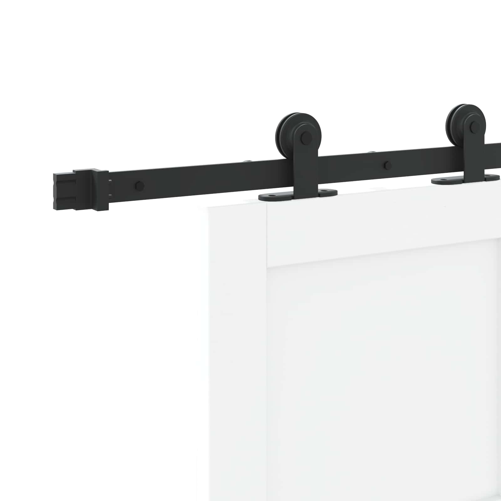 Klizna vrata Bijela i crna 83 x 232 cm Masivna borovina