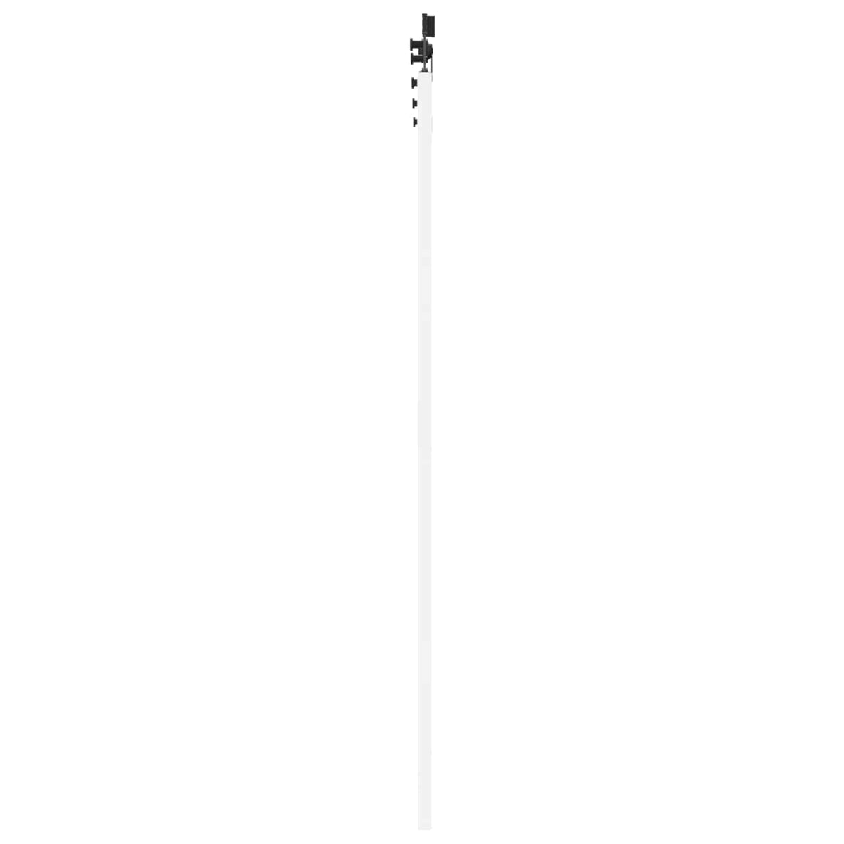 Klizna vrata Bijela i crna 83 x 202 cm Masivna borovina