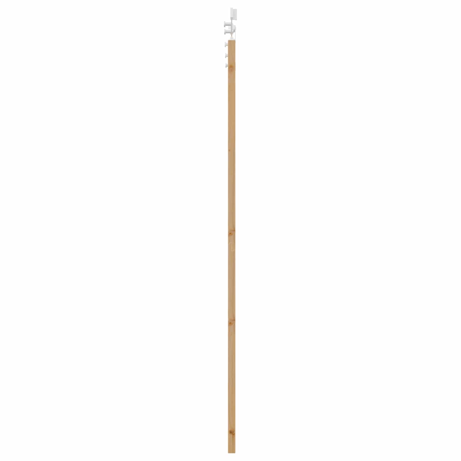Klizna vrata Prirodna i bijela 73,5 x 211 cm Masivna borovina