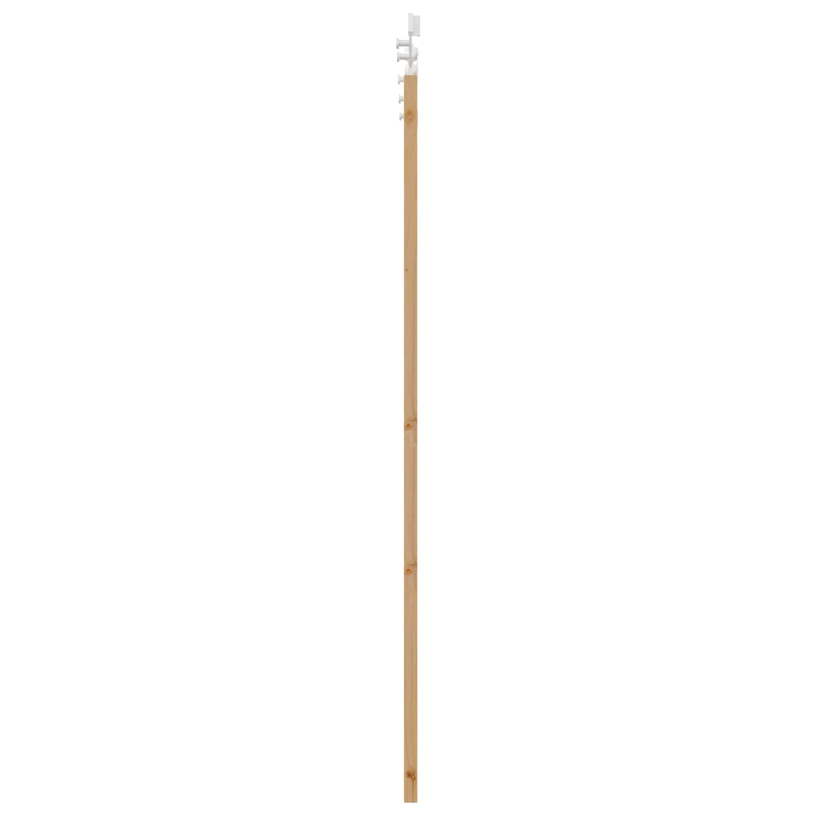 Klizna vrata Prirodna i bijela 61 x 198,5 cm Masivna borovina