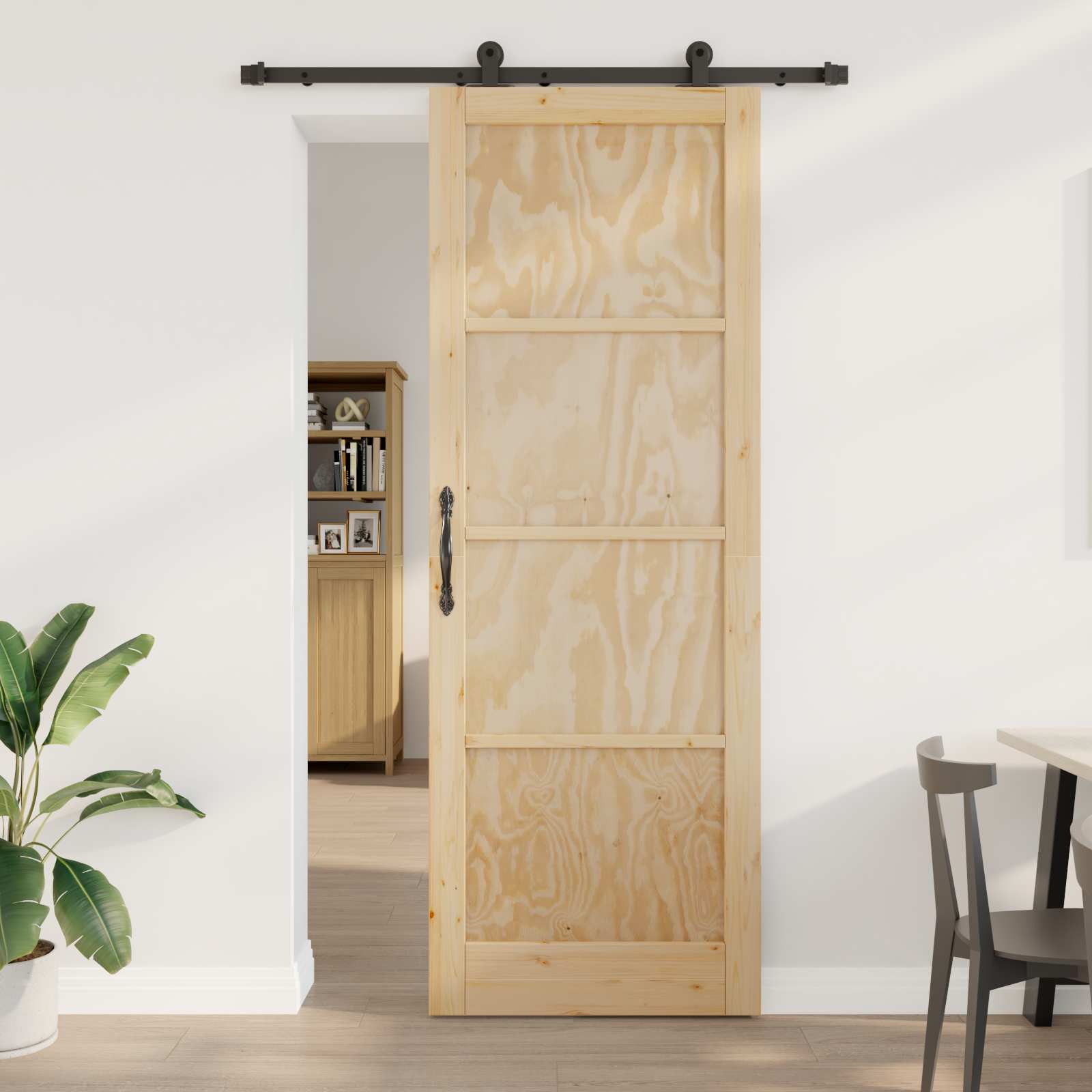 Klizna vrata ORKDAL Prirodna 83 x 232 cm Masivna borovina