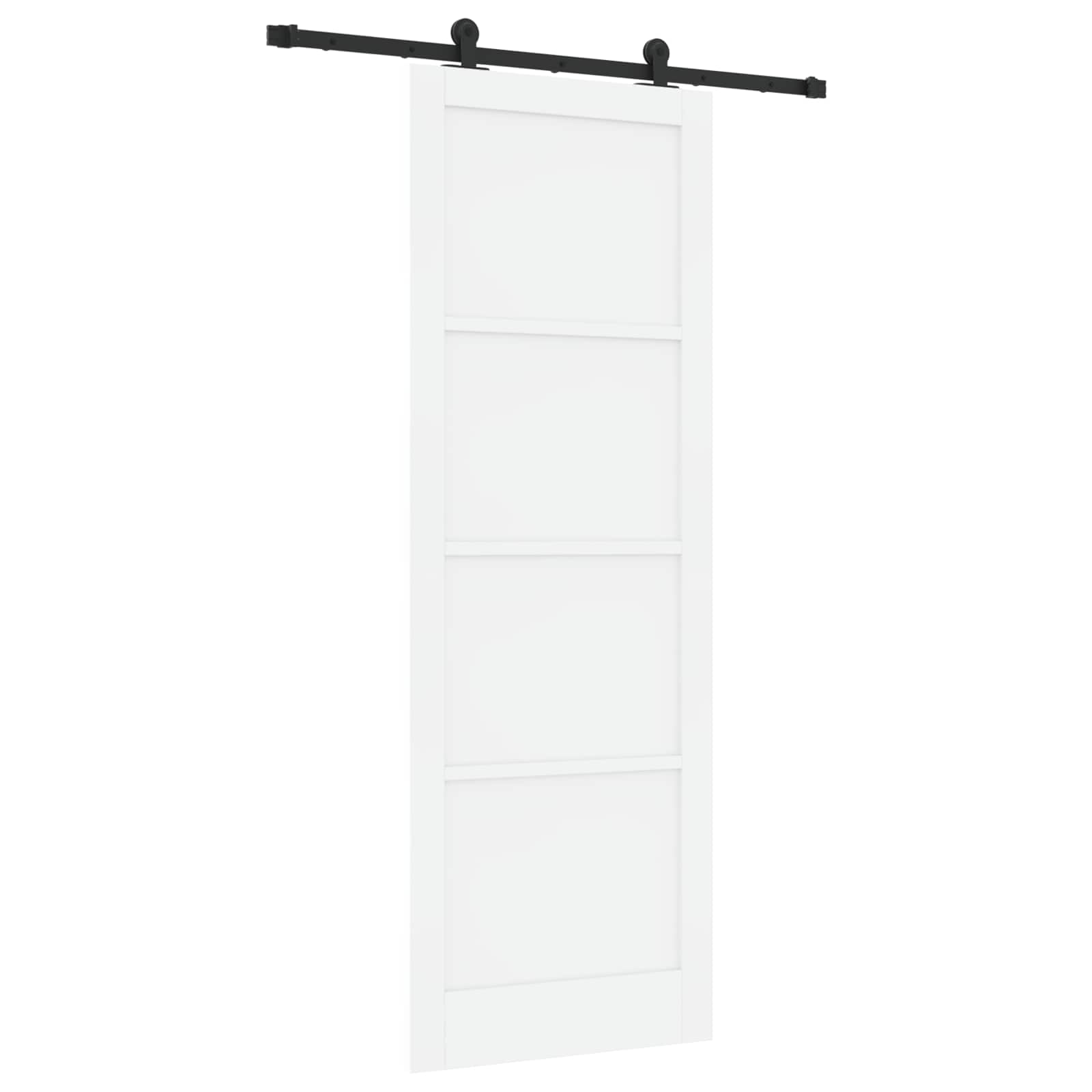 Klizna vrata ORKDAL Bijela 83 x 232 cm Masivna borovina