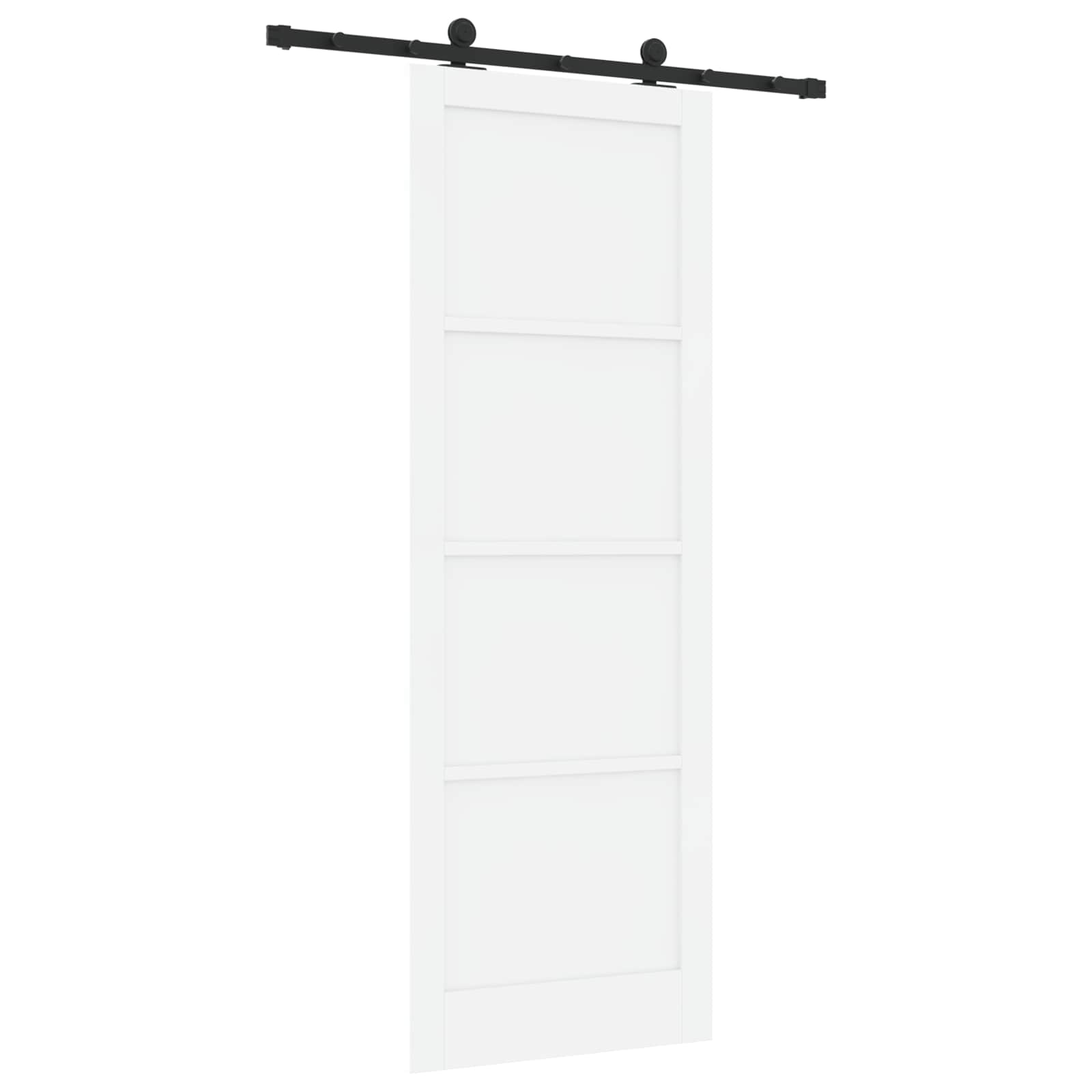 Klizna vrata ORKDAL Bijela 83 x 232 cm Masivna borovina