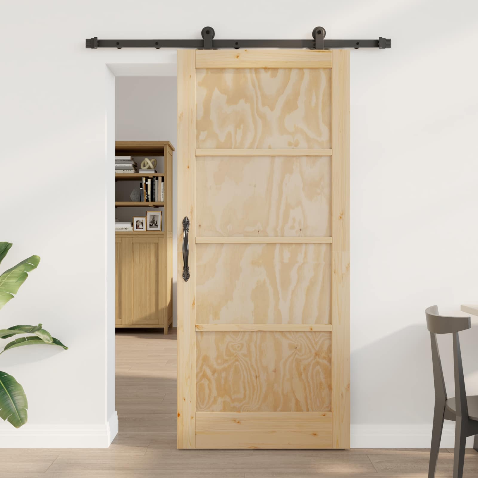 Klizna vrata ORKDAL Prirodna 86 x 198,5 cm Masivna borovina