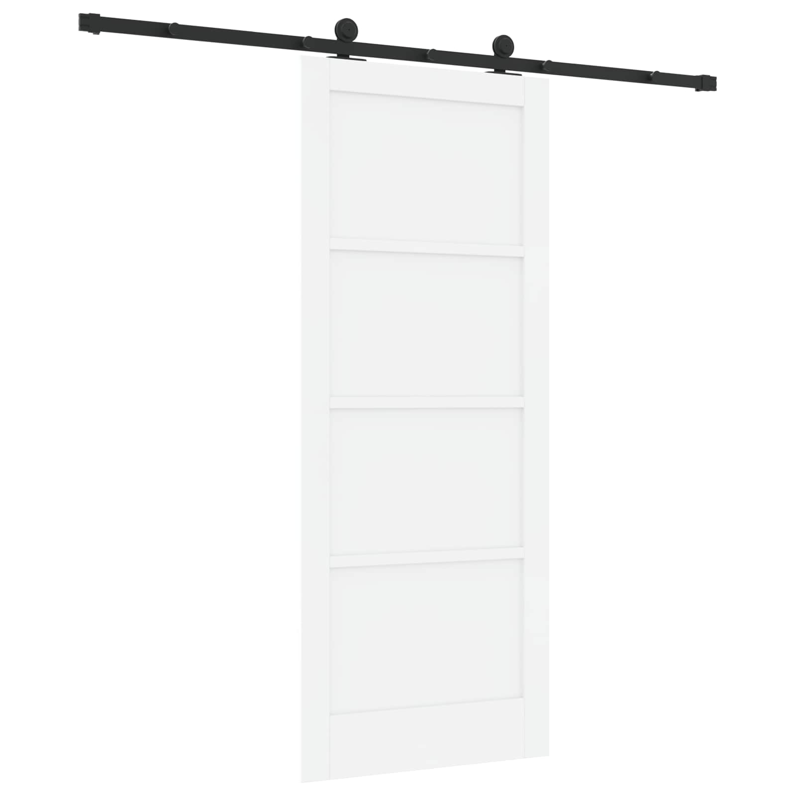 Klizna vrata ORKDAL Bijela 83 x 202 cm Masivna borovina