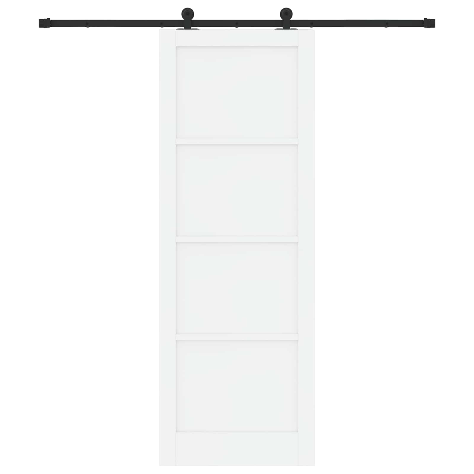 Klizna vrata ORKDAL Bijela 83 x 232 cm Masivna borovina