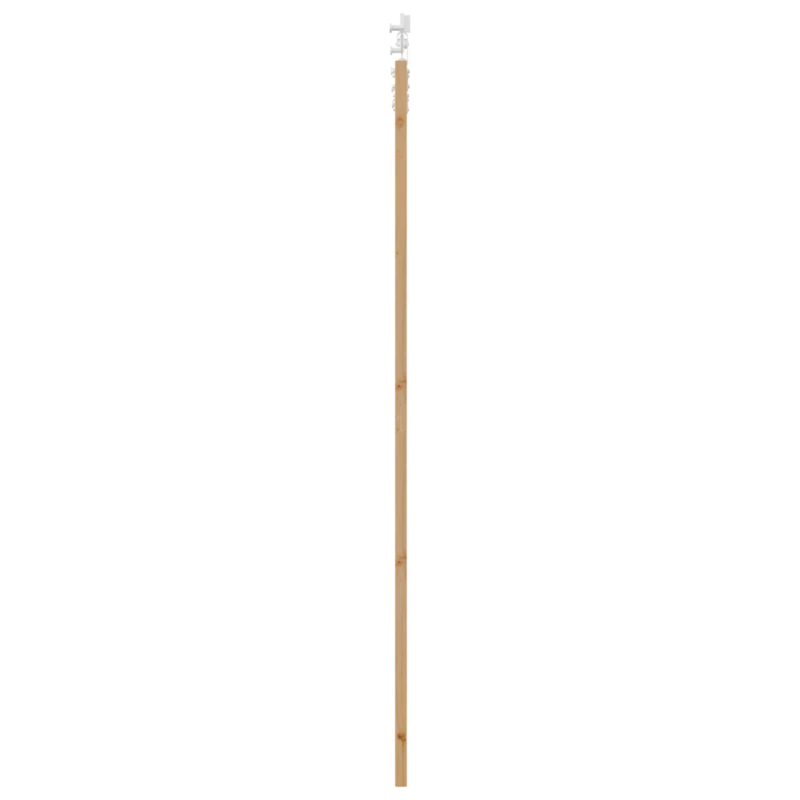 Klizna vrata Prirodna i bijela 83 x 232 cm Masivna borovina