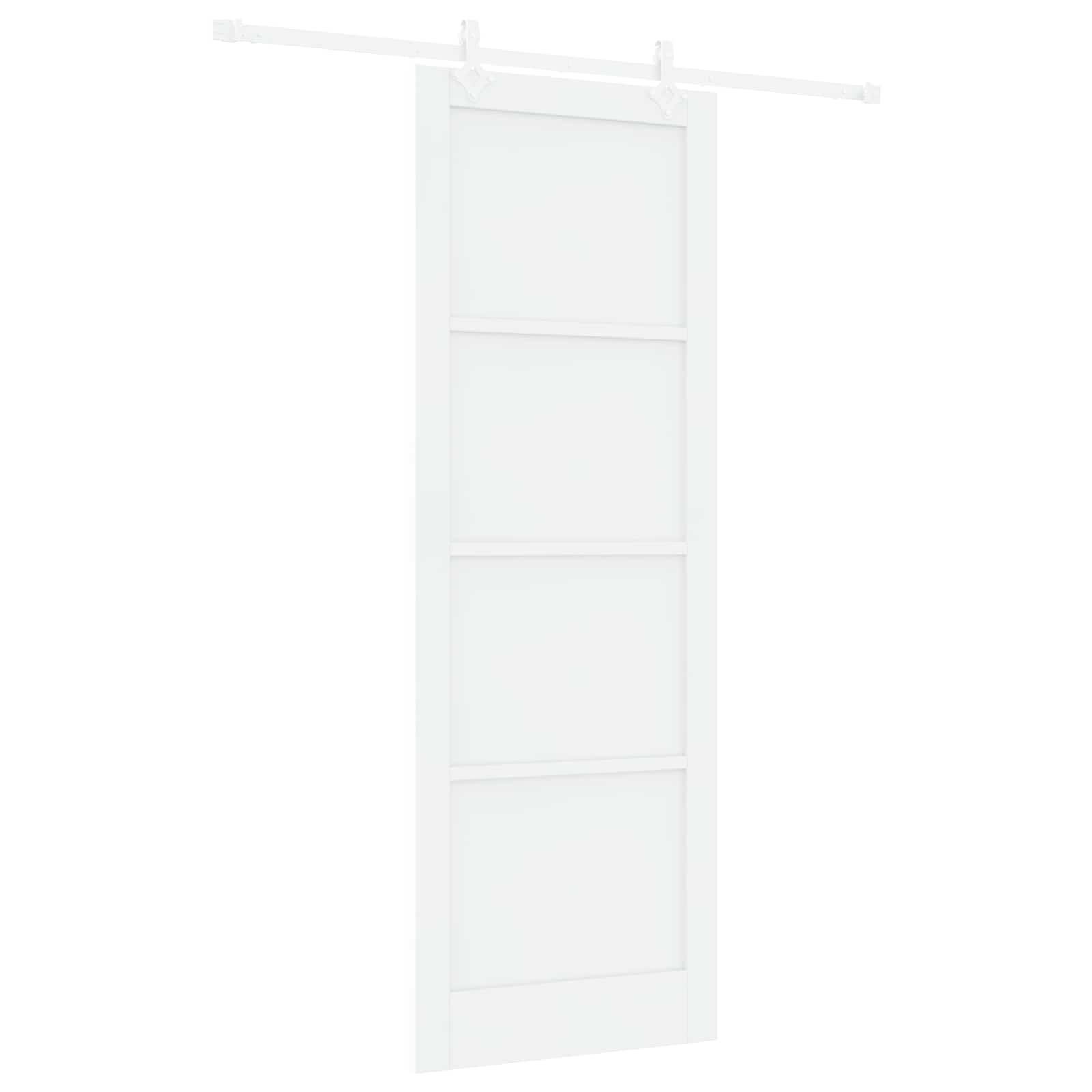 Klizna vrata Bijela 83 x 232 cm Masivna borovina