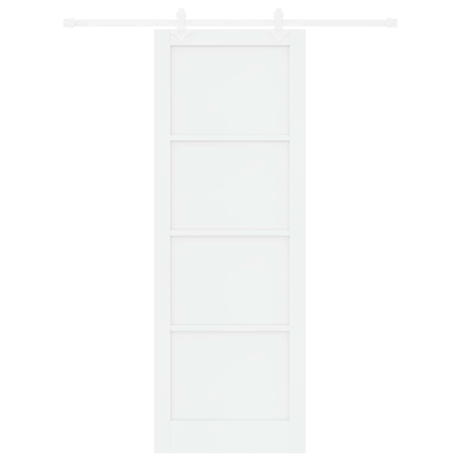 Klizna vrata Bijela 83 x 232 cm Masivna borovina