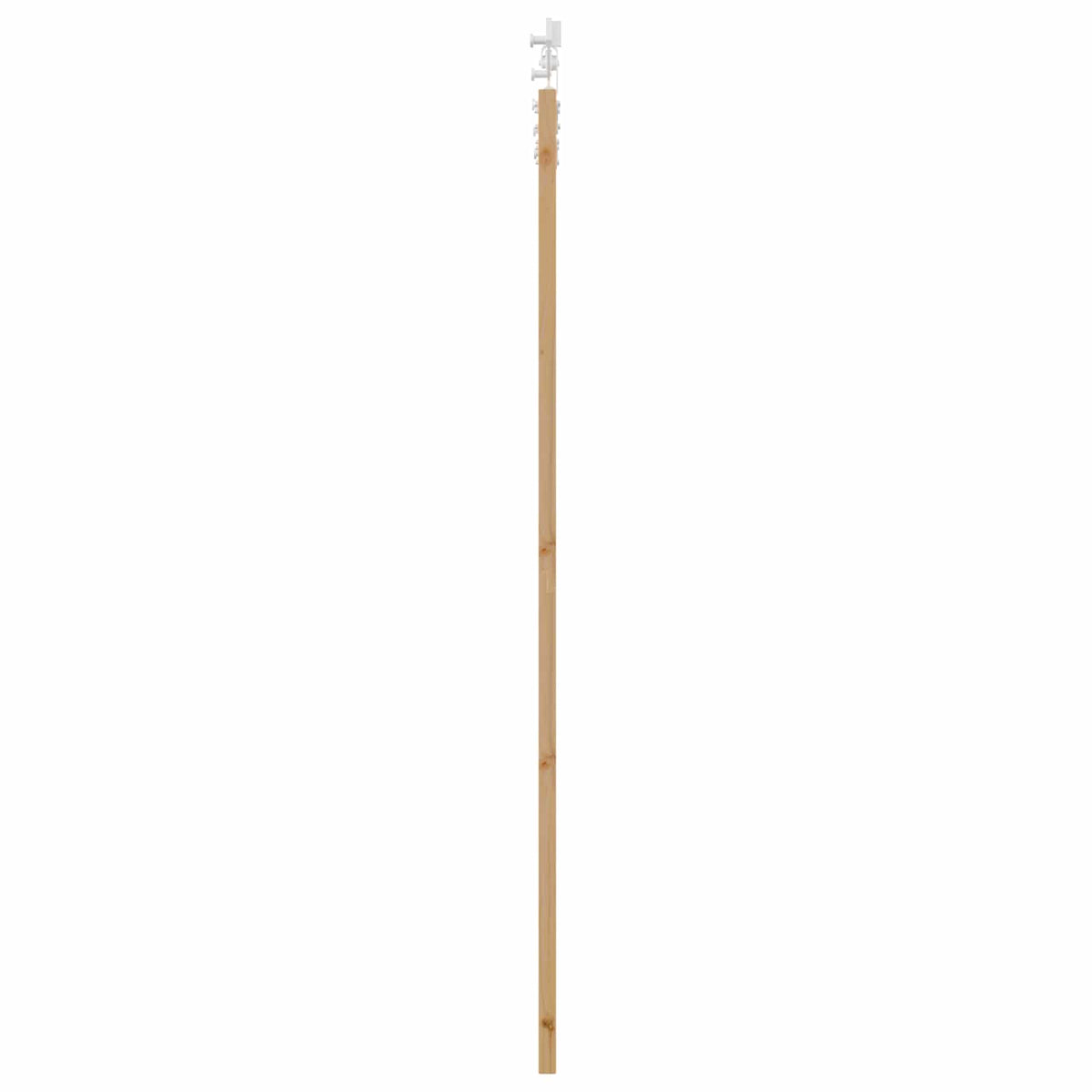 Klizna vrata Prirodna i bijela 86 x 211 cm Masivna borovina