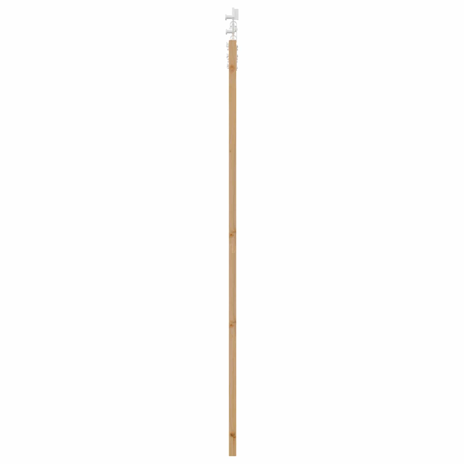 Klizna vrata Prirodna i bijela 73,5 x 211 cm Masivna borovina