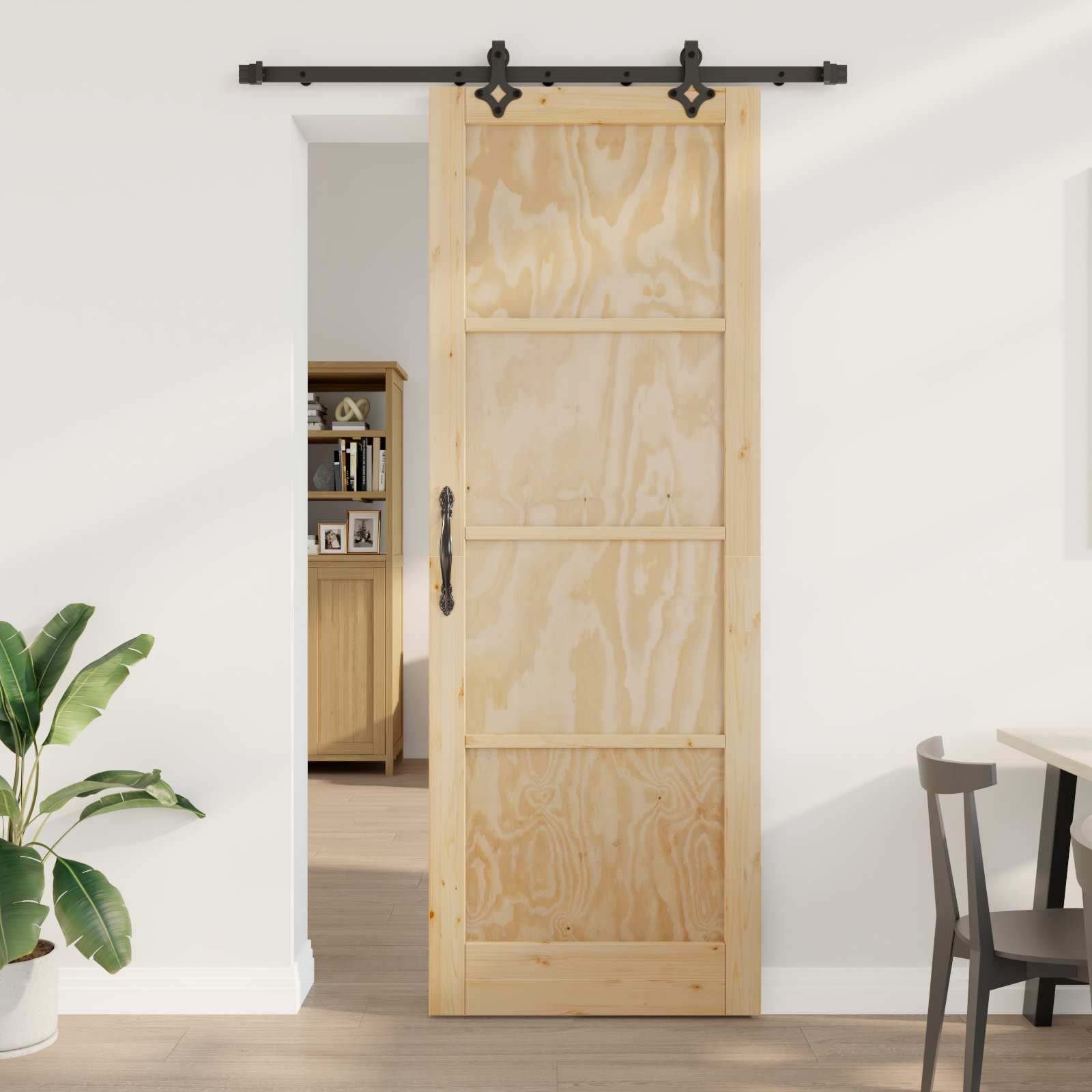 Klizna vrata ORKDAL Prirodna 83 x 232 cm Masivna borovina