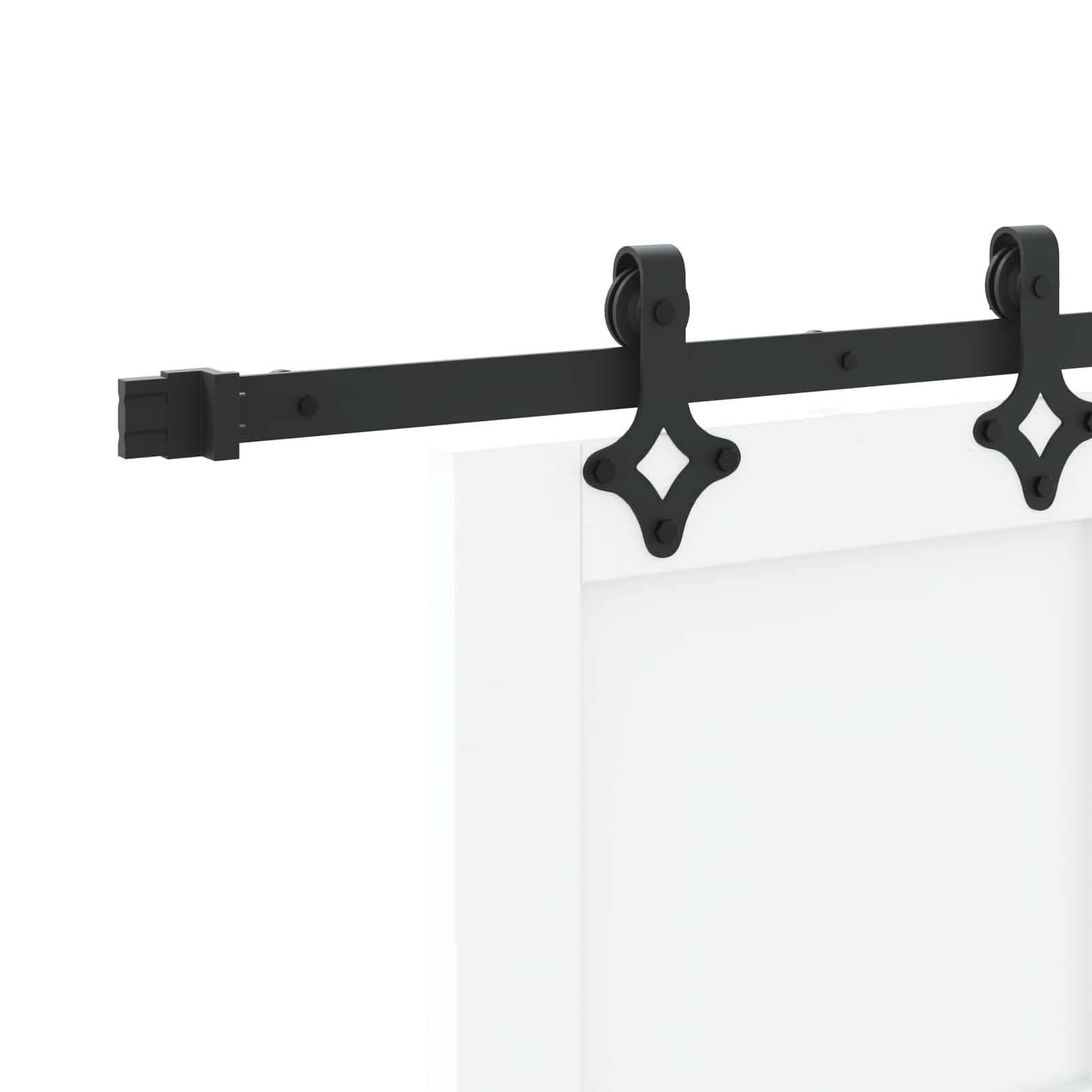 Klizna vrata ORKDAL Bijela 83 x 232 cm Masivna borovina