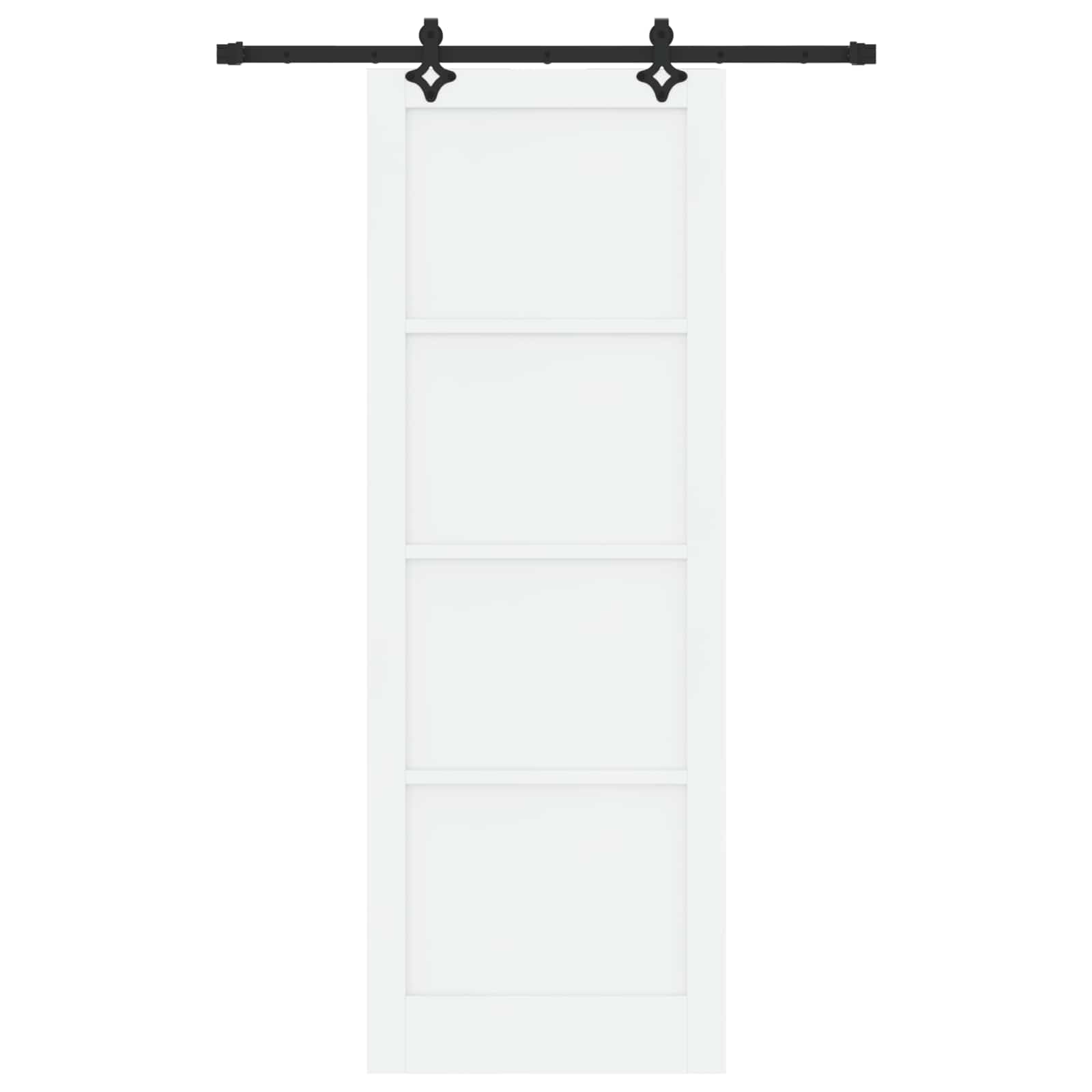 Klizna vrata ORKDAL Bijela 83 x 232 cm Masivna borovina