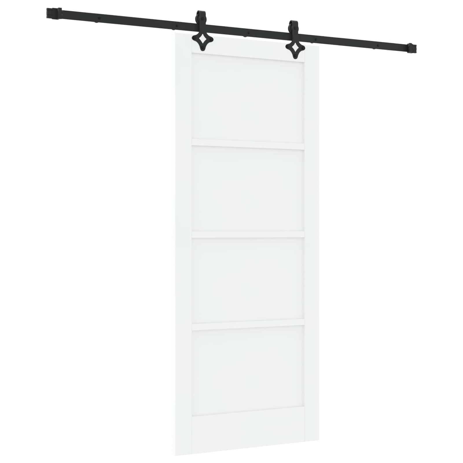Klizna vrata ORKDAL Bijela 83 x 202 cm Masivna borovina