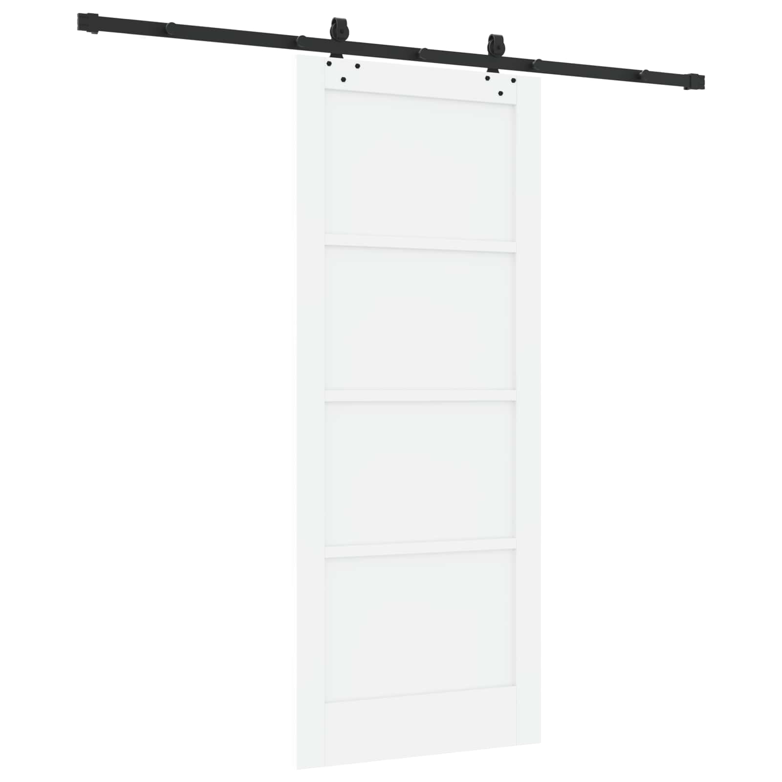 Klizna vrata ORKDAL Bijela 83 x 202 cm Masivna borovina