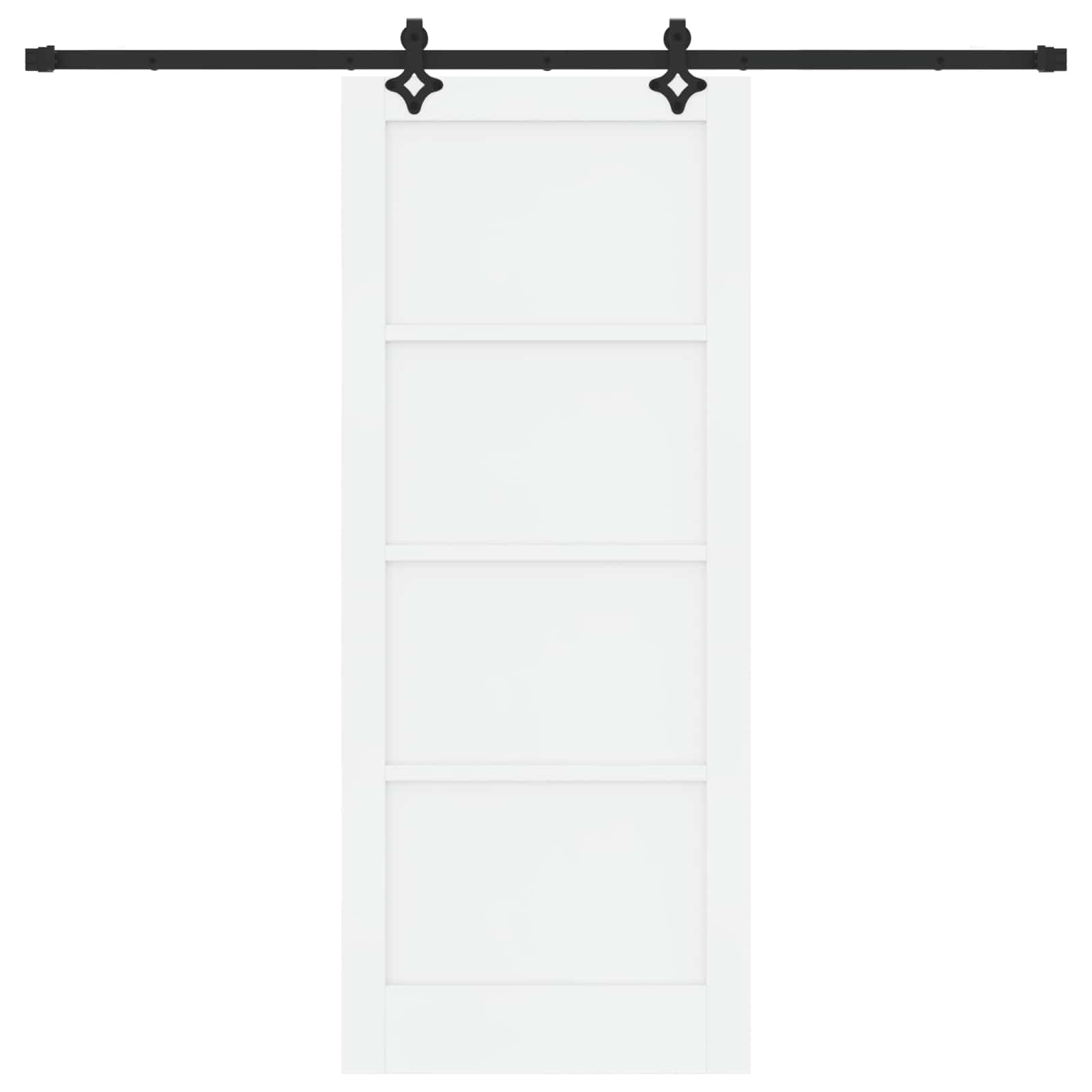 Klizna vrata ORKDAL Bijela 83 x 202 cm Masivna borovina