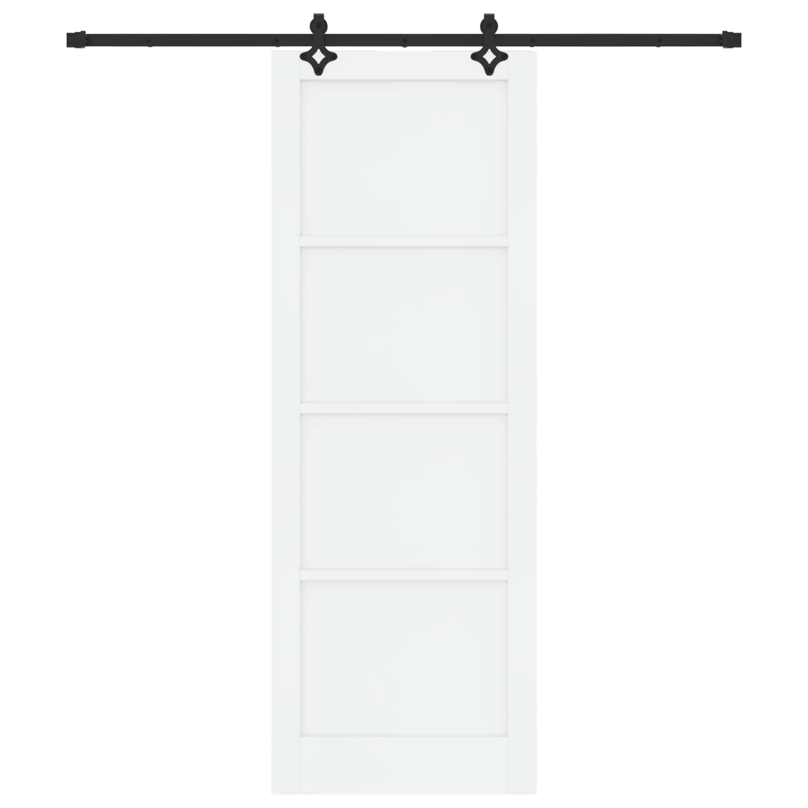 Klizna vrata ORKDAL Bijela 83 x 232 cm Masivna borovina