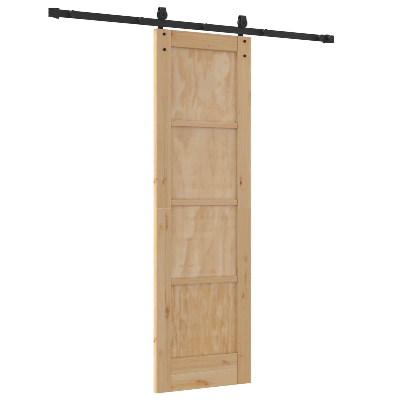 Klizna vrata ORKDAL Prirodna i crna 61 x 198,5 cm