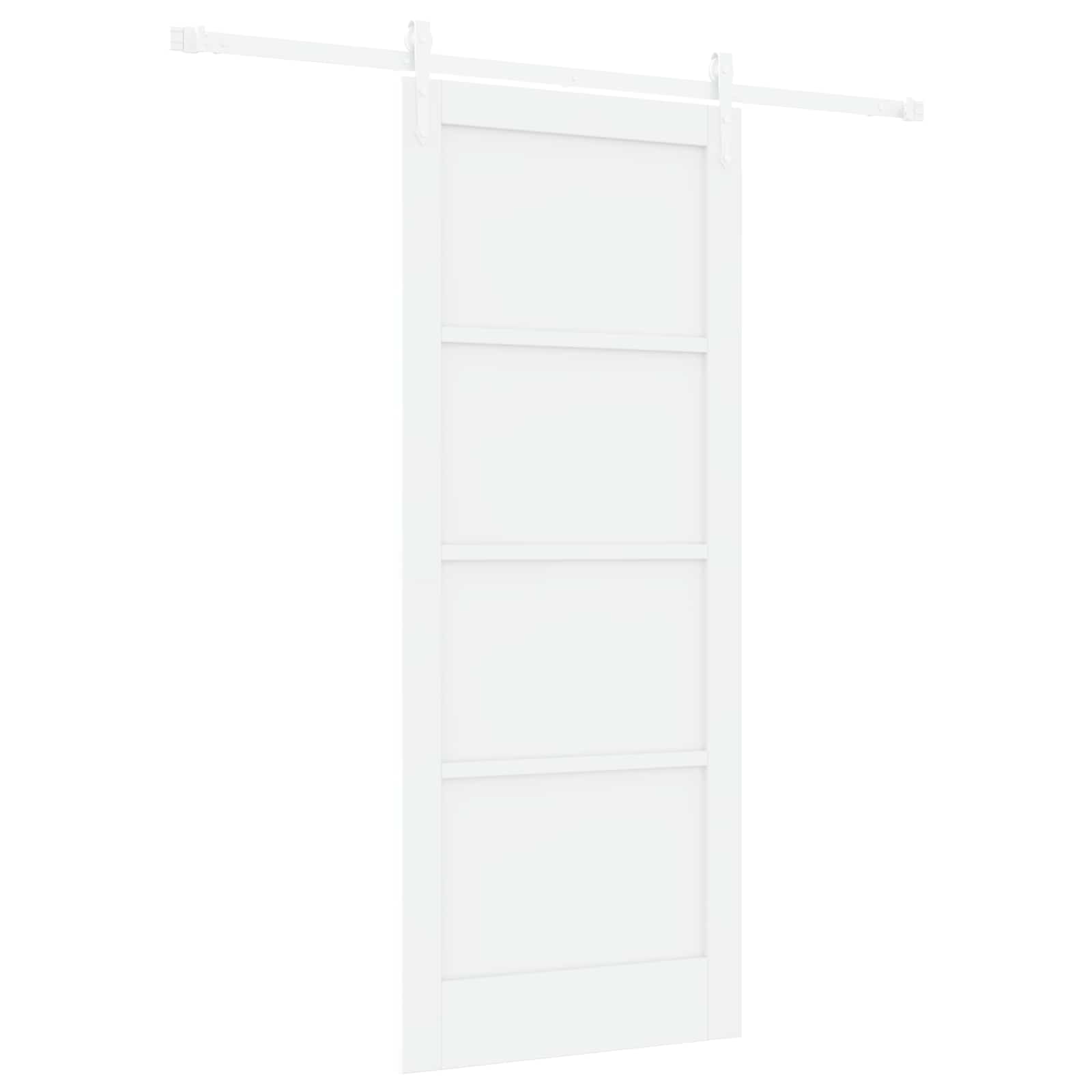 Klizna vrata ORKDAL Bijela 83 x 202 cm Masivna borovina