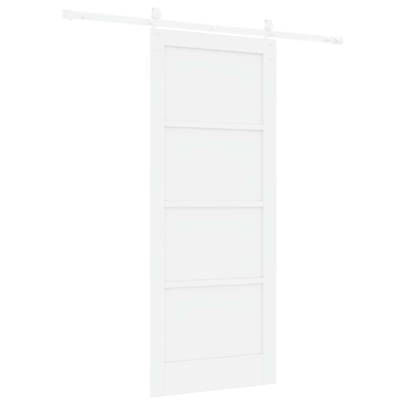 Klizna vrata ORKDAL Bijela 83 x 202 cm Masivna borovina