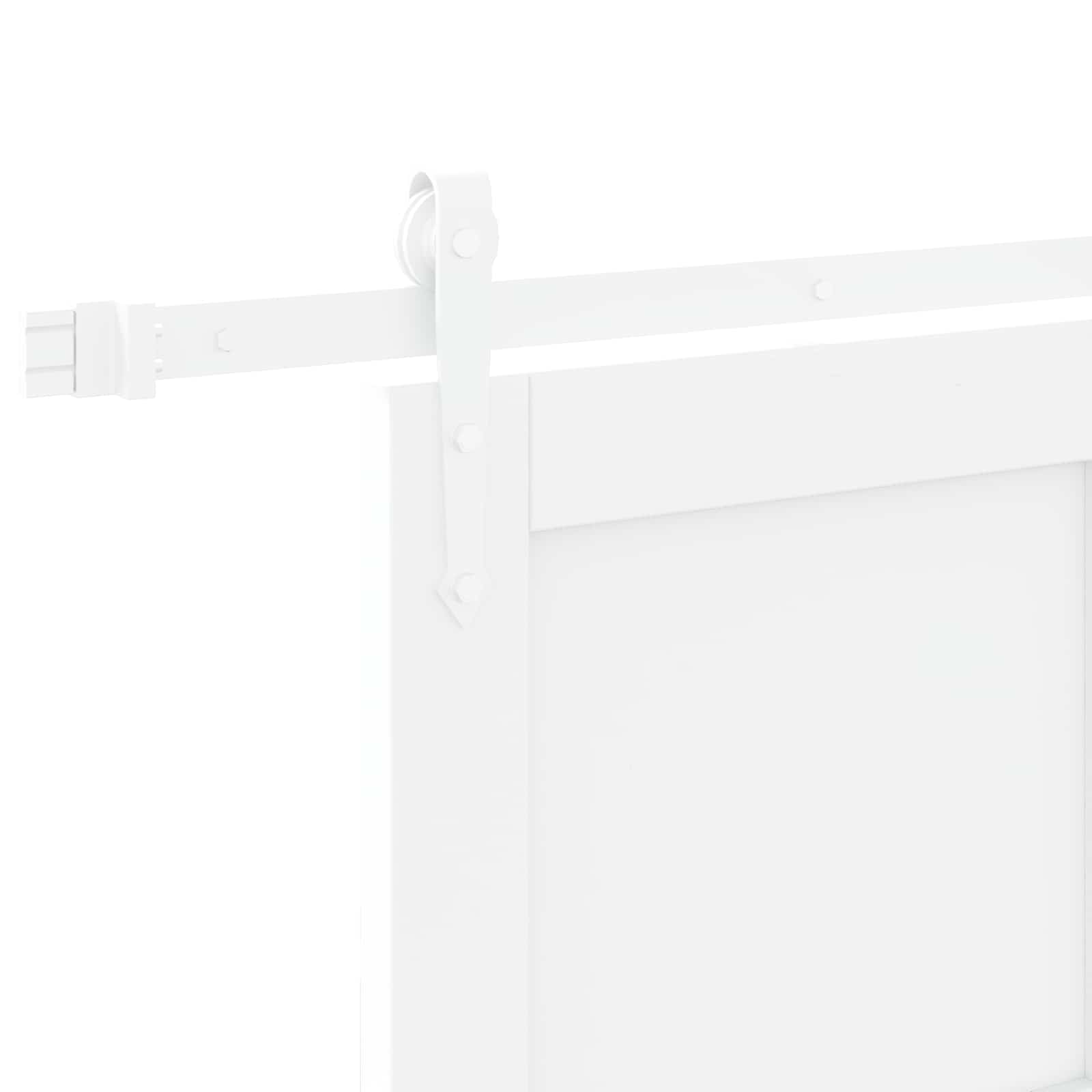 Klizna vrata ORKDAL Bijela 83 x 232 cm Masivna borovina