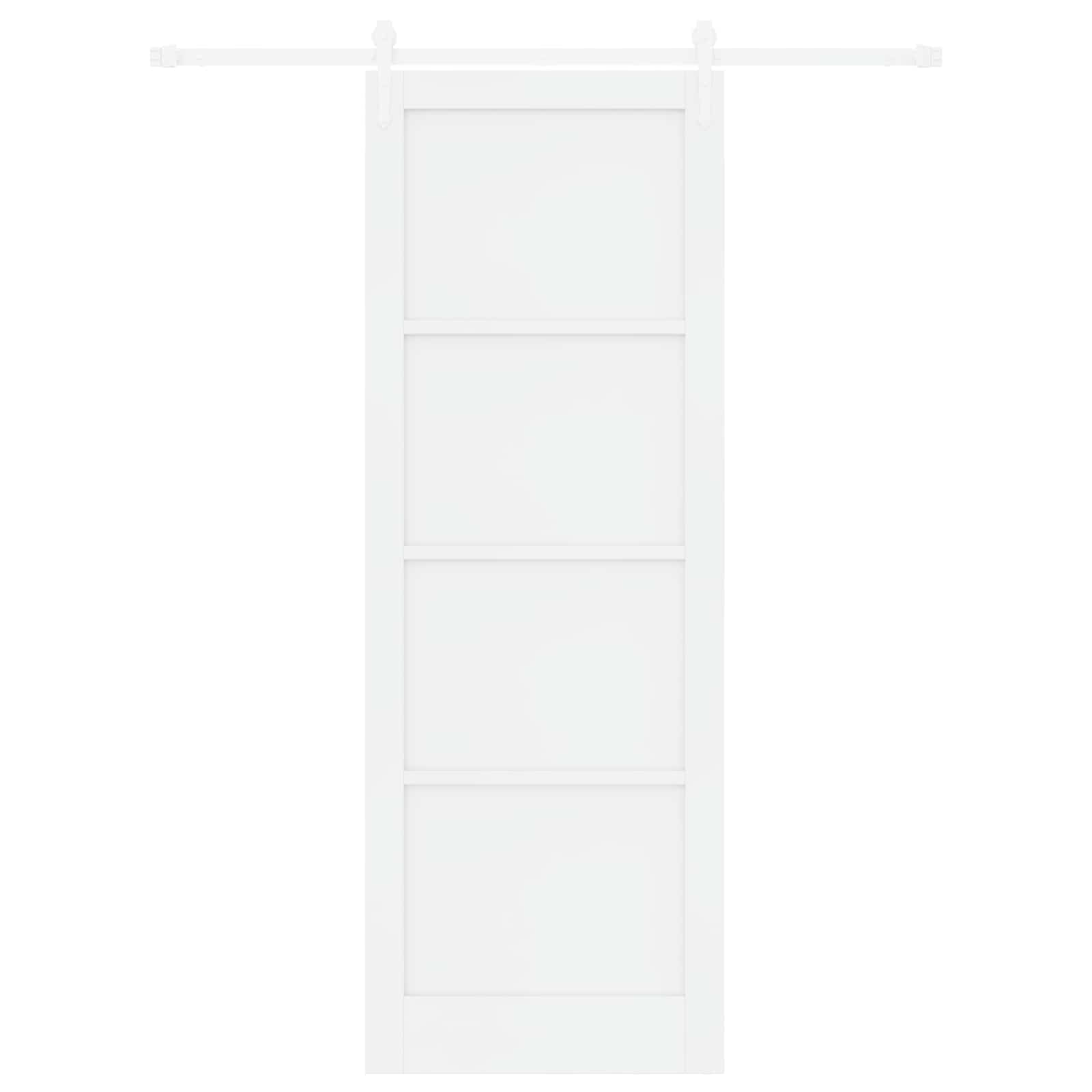 Klizna vrata ORKDAL Bijela 83 x 232 cm Masivna borovina
