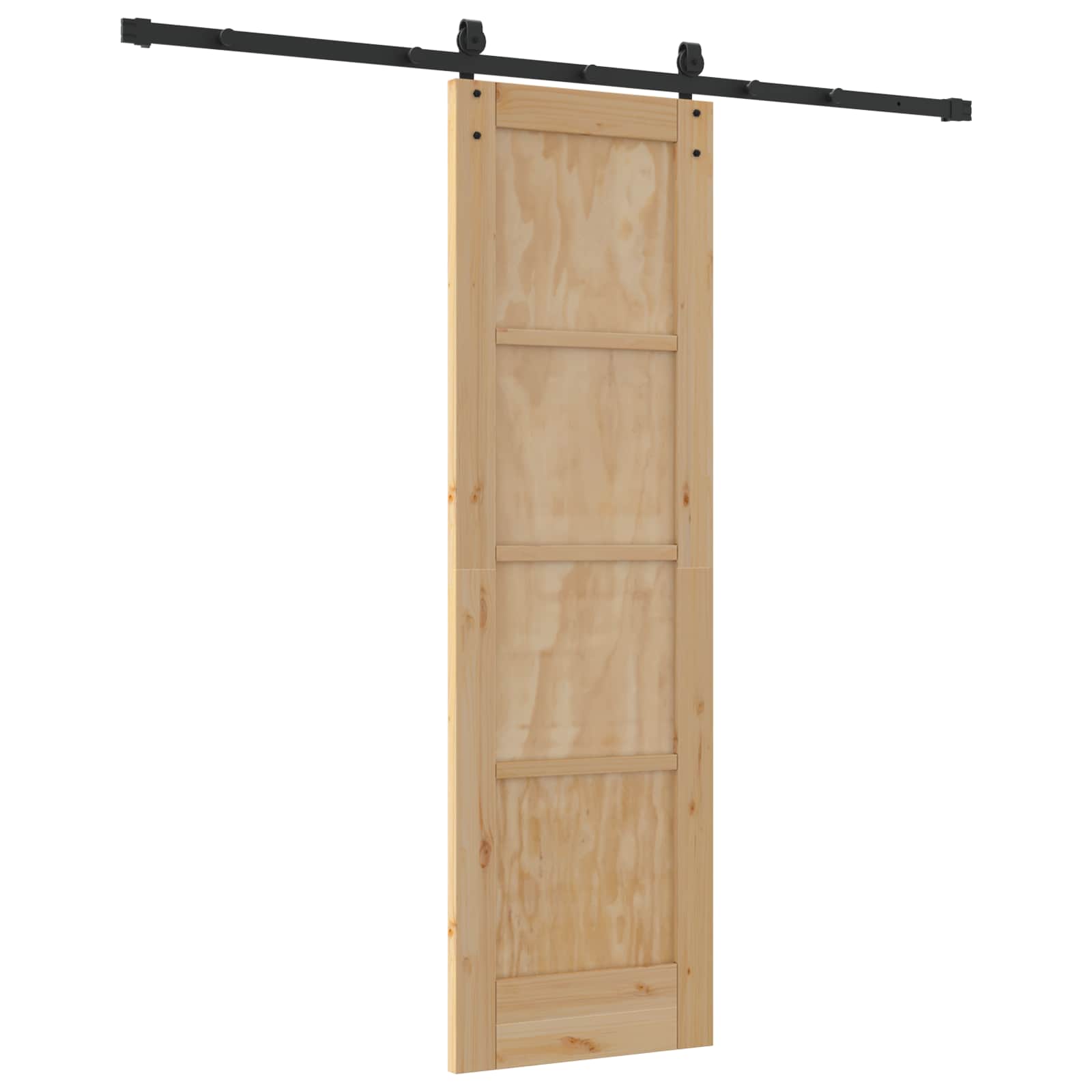 Klizna vrata ORKDAL Prirodna i crna 61 x 198,5 cm