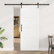 Klizna vrata ORKDAL Bijela i crna 83 x 202 cm Masivna borovina