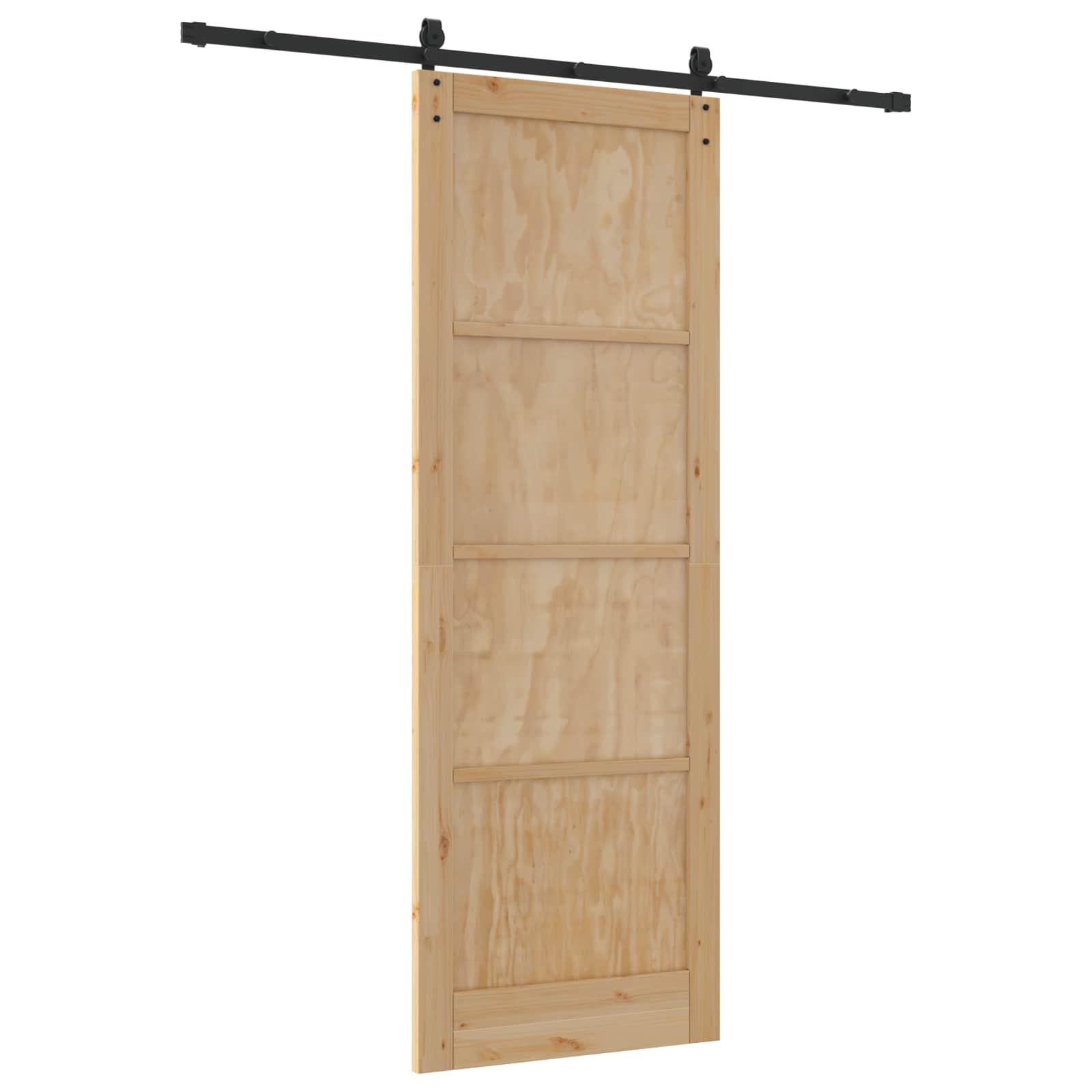 Klizna vrata ORKDAL Prirodna i crna 83 x 232 cm