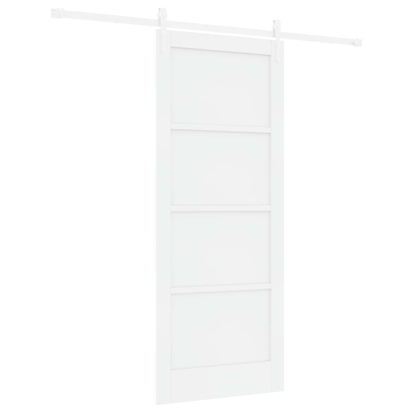 Klizna vrata ORKDAL Bijela 83 x 202 cm Masivna borovina