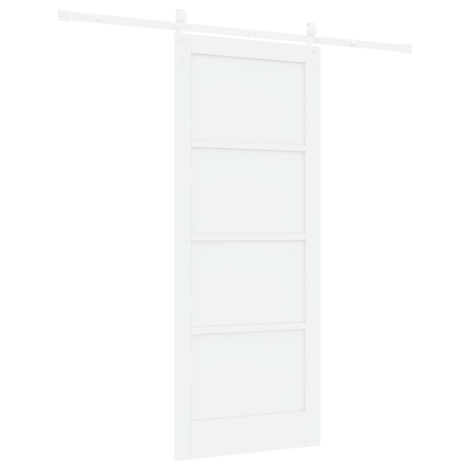 Klizna vrata ORKDAL Bijela 83 x 202 cm Masivna borovina