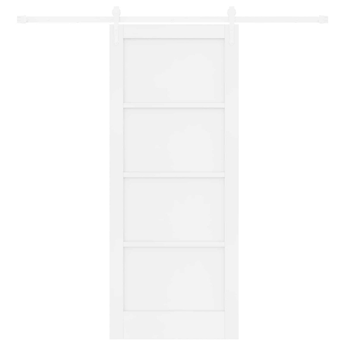 Klizna vrata ORKDAL 83 x 202 cm Masivna borovina Bijela