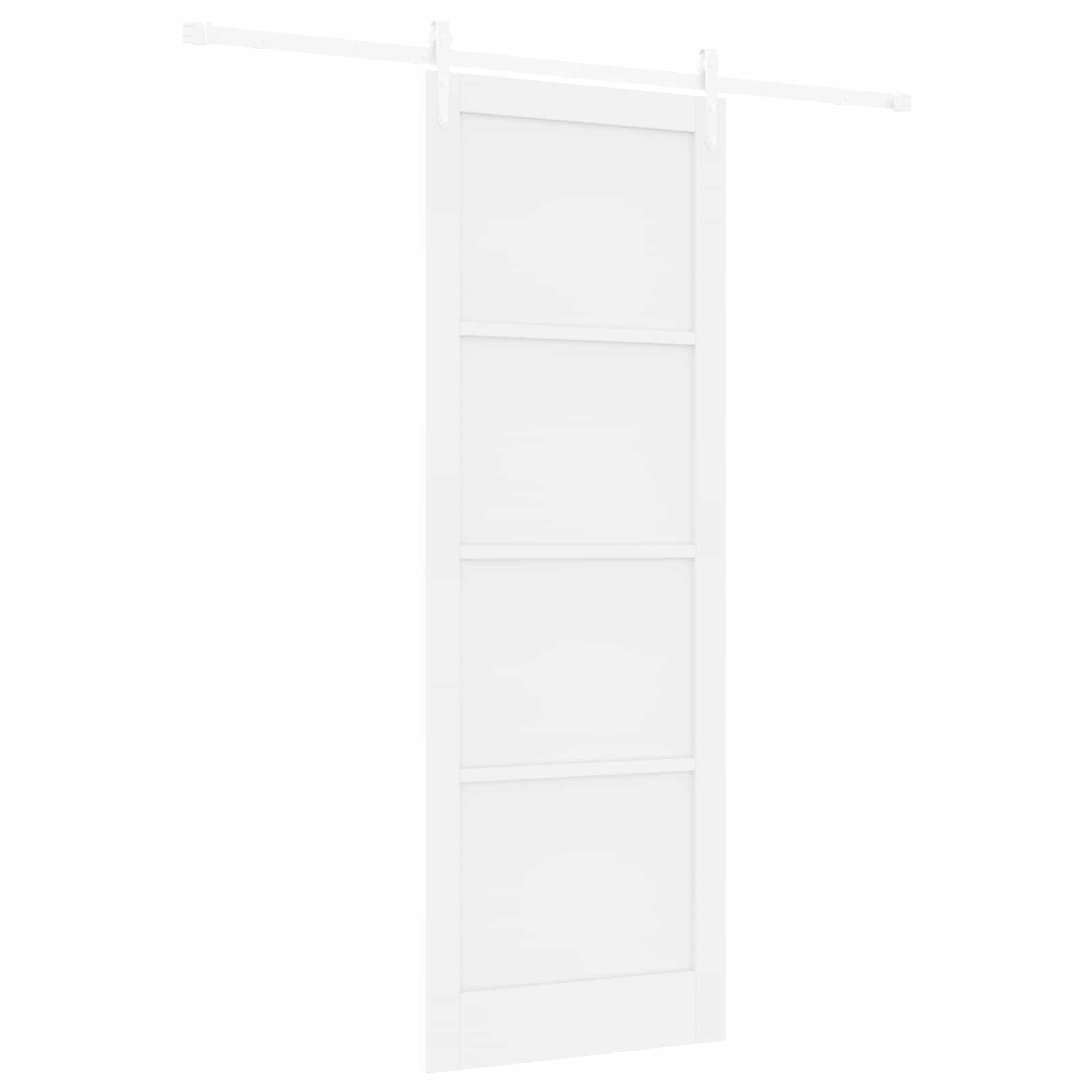 Klizna vrata ORKDAL Bijela 83 x 232 cm Masivna borovina