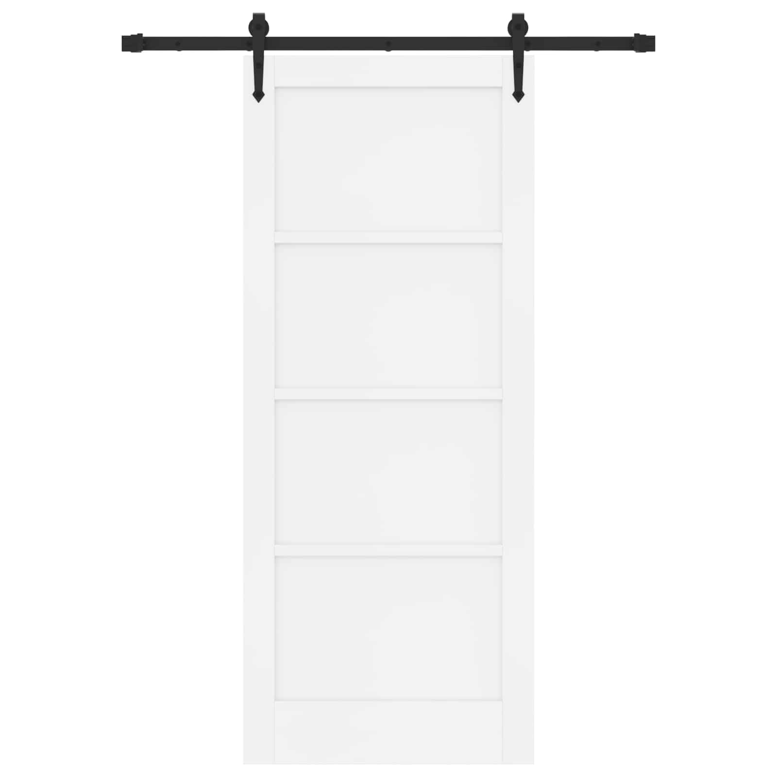 Klizna vrata ORKDAL Bijela 83 x 202 cm Masivna borovina