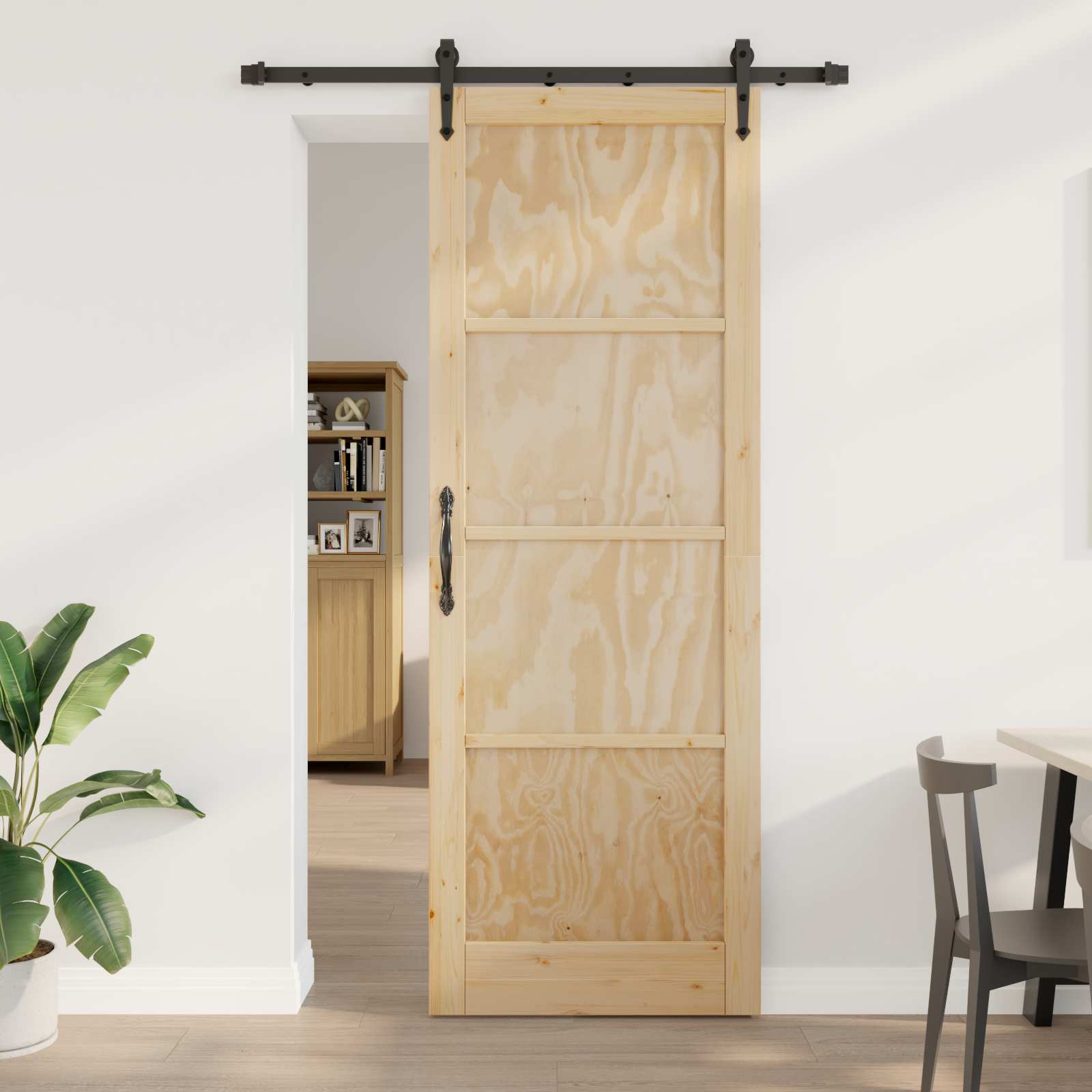 Klizna vrata ORKDAL Prirodna 83 x 232 cm Masivna borovina