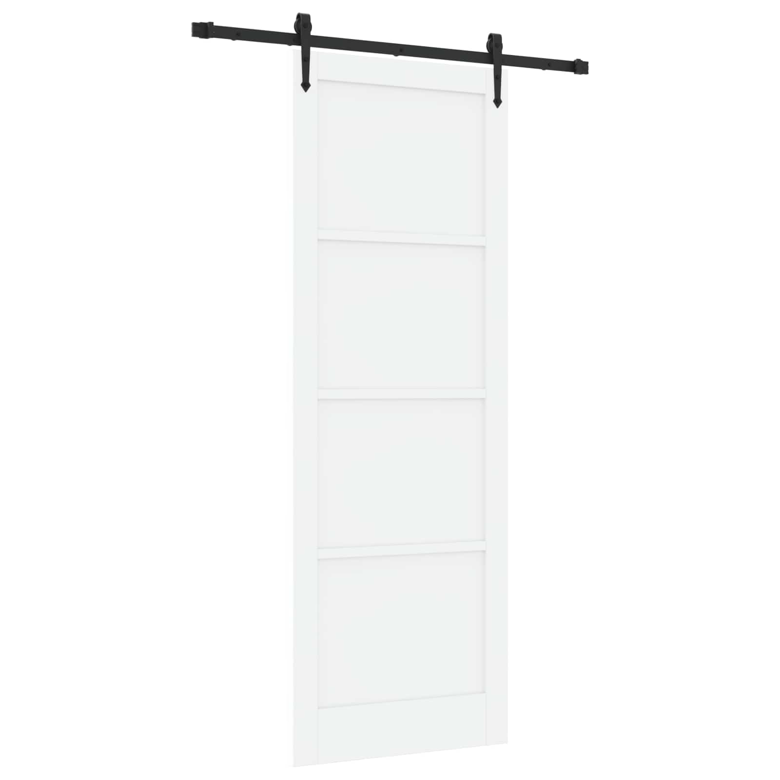 Klizna vrata ORKDAL Bijela 83 x 232 cm Masivna borovina