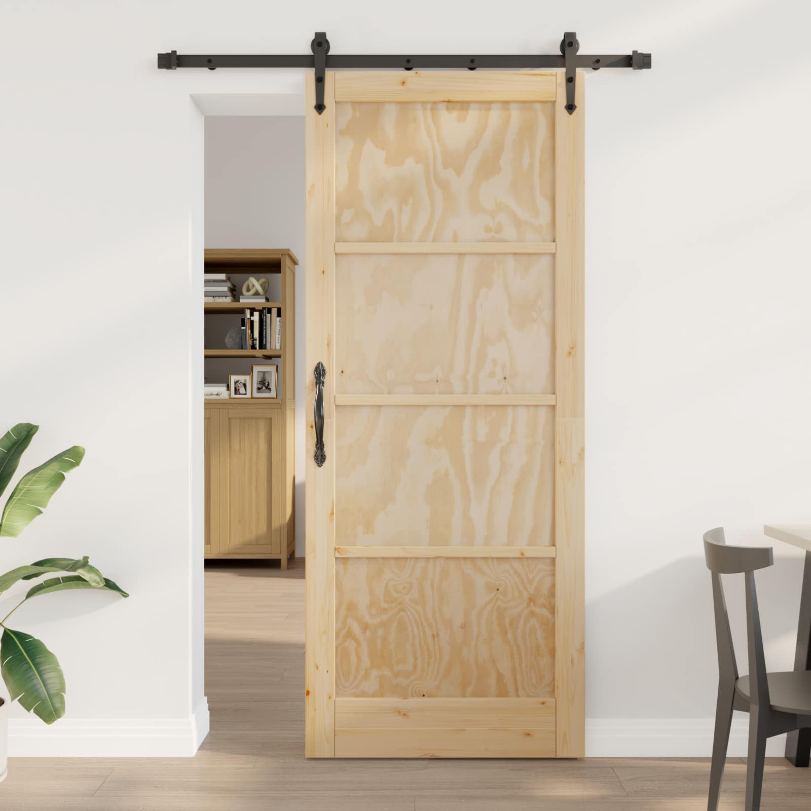 Klizna vrata ORKDAL Prirodna 86 x 211 cm Masivna borovina