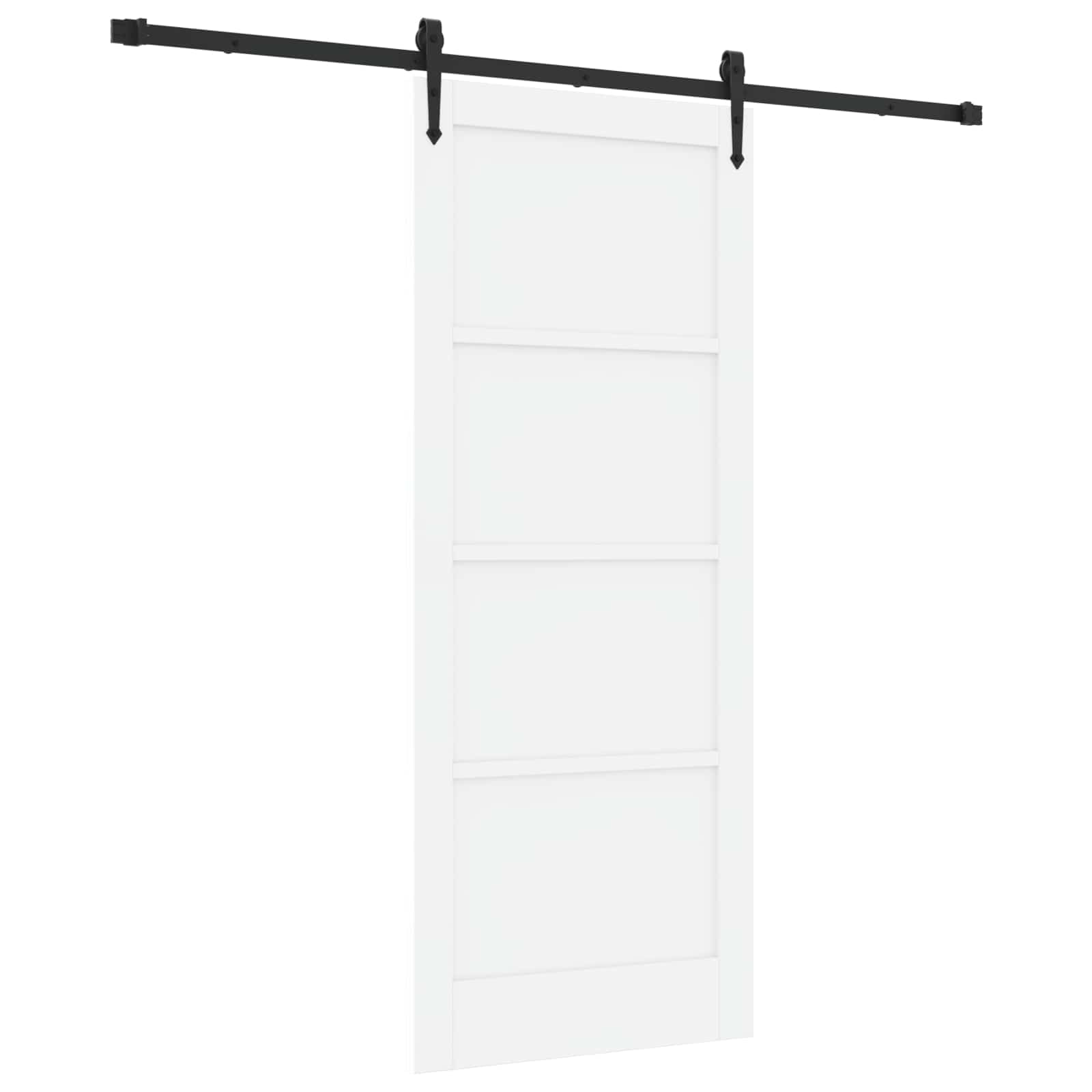 Klizna vrata ORKDAL Bijela 83 x 202 cm Masivna borovina