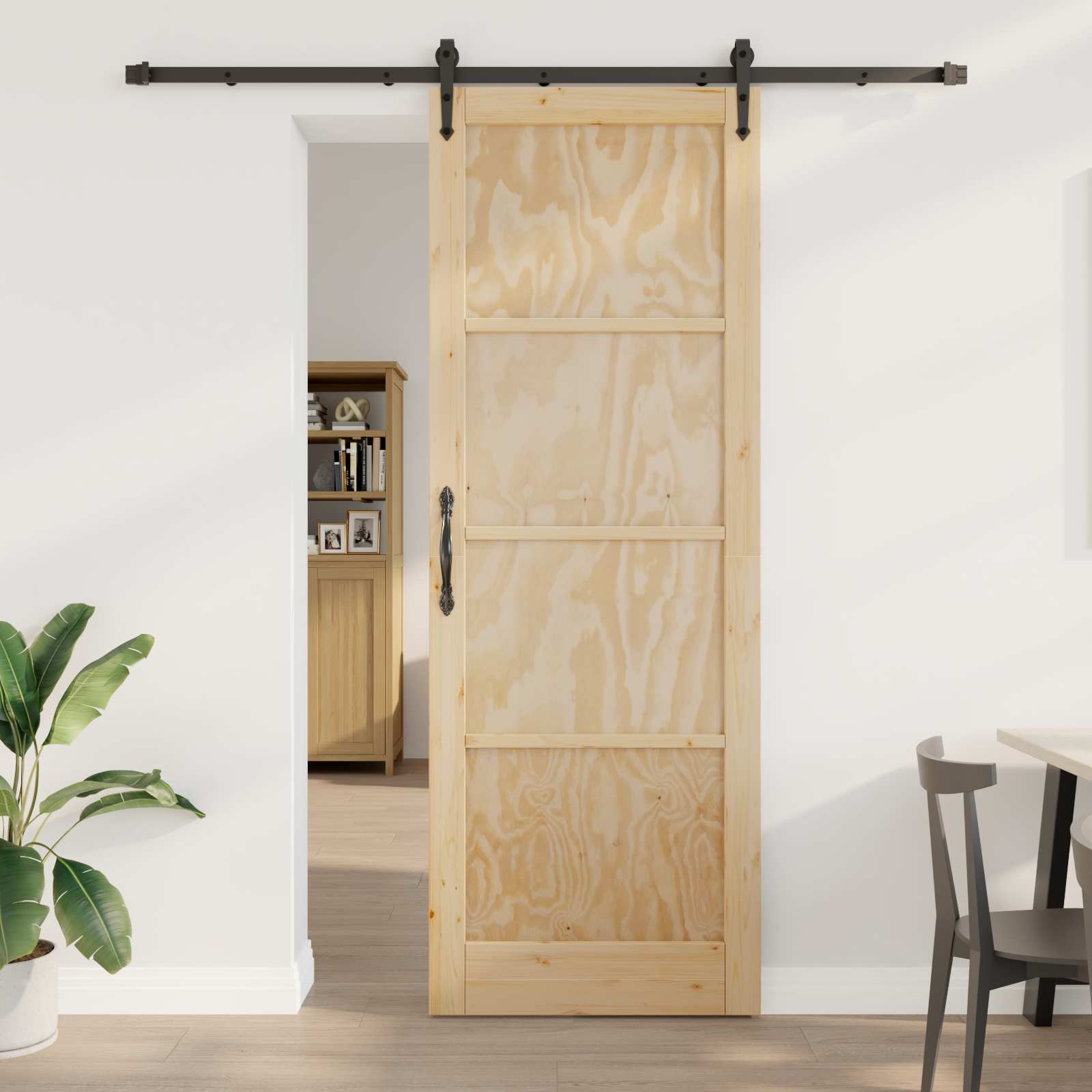 Klizna vrata ORKDAL Prirodna 83 x 232 cm Masivna borovina