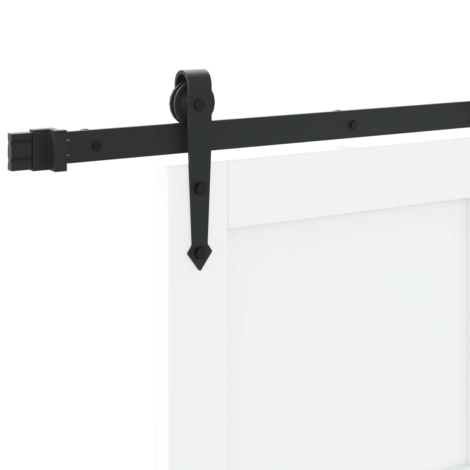 Klizna vrata ORKDAL Bijela 83 x 232 cm Masivna borovina