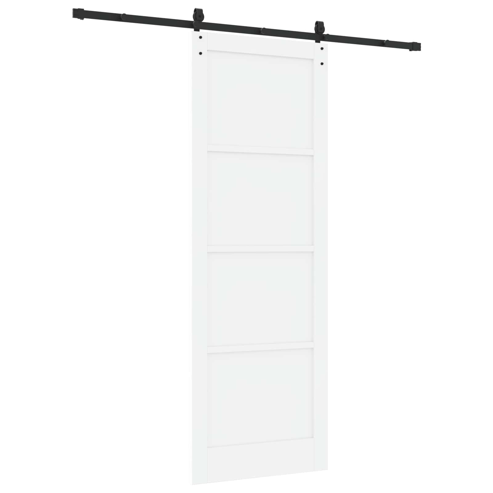 Klizna vrata ORKDAL Bijela 83 x 232 cm Masivna borovina